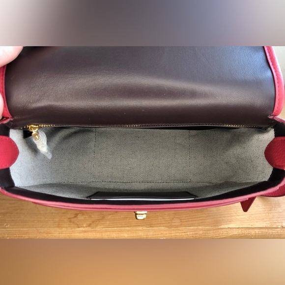 S⭕️LD‼️New Coach Pebbled Leather Rambler Red Apple - Picture 6 of 8